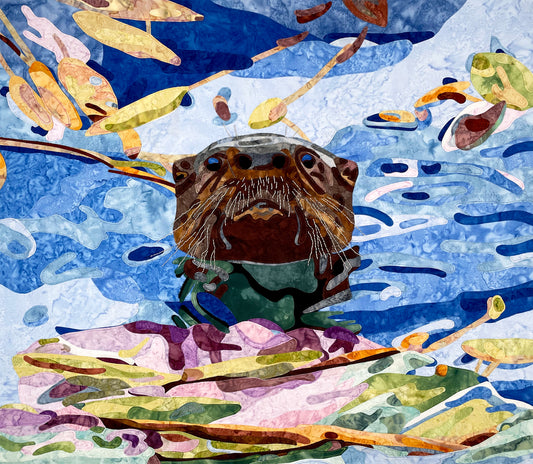 Interview with The Lift: A Glimpse into My Fabric Collage Art Process